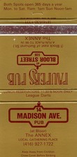 14 Madison Avenue Pub Matchbook picture