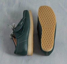 NEW MEN Clarks Walla Boot RB Dark Green Leather 10.5 Wallabee shoes picture