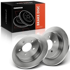 11.22 Inch (312mm) Rear Solid Disc Brake Rotors, 2-Pack 2004-2008 picture