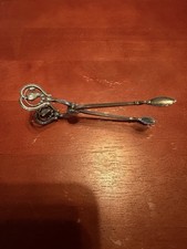Antique Georg Jensen Blossom Sterling Silver Sugar Tongs No 84 Denmark 1910-1925 picture
