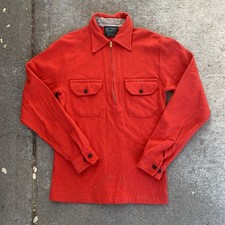 VIntage 50s Sportsman's Doublet Shirt Quarter Zip Talon Medium Duofold Mohawk picture