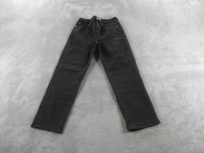 Madewell Classic Straight Jeans Womens 25 Black Charcoal High Rise Denim Pockets picture