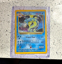 Pokemon TCG Gyarados Base Set Holo 6/102 Holo Rare 100 HP English 1999 picture