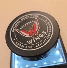 Aberdeen Wings Team Hockey Puck OFFICIAL picture