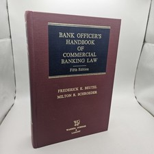 Bank Officer's Handbook Of Commercial Banking Law Fifth Edition Hardcover Beutel picture