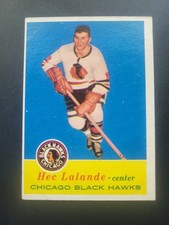 1957-58 Topps Chicago Blackhawks Hec Lalande #31 Vintage Ex+ picture