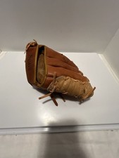 Sears Baseball Glove Top Grain Cowhide Brown Leather Vintage picture