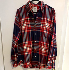Brooks Brothers Black Fleece USA BB2 - Men's Plaid Flannel Shirt - Red Navy picture