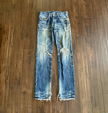 Vintage Hysteric Glamour Studded Distressed Denim Faded Honeycomb Rare Archive picture