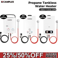 【90%/99% NEW】Camplux AY/BD Propane Hot Water Heater 5L/10L/16L Portable Shower picture
