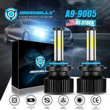 HB3 9005 6 Side LED Headlight Super Bright Bulb Kit White 360000LM High/Low Beam picture