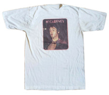*RaRe* Vintage (1975) PAUL McCARTNEY The Beatles off white T-SHIRT | Large picture