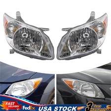 Pair Left & Right For 2005-2008 Pontiac Vibe Wagon Headlamps Assembly Headlights picture