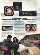 1981 Sparkomatic Car Stereo Equipment PRINT AD Americas Travelin Man VTG 1980s picture