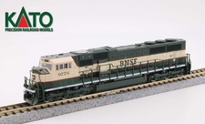 1766312 N Kato EMD SD70MAC w/Cab Headlight Burlington Northern Santa Fe #9779 picture