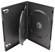 New Standard Premium Black DVD Replacement Movie Shell Storage Cases 1-12 Discs picture