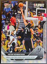 2025-26 Topps Now Victor Wembanyama “Unreal 12-BLK” #295 /6119 Spurs picture