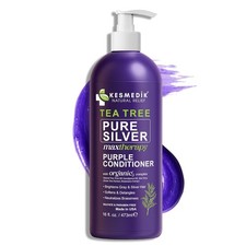 Kesmedik Tea Tree Purple Conditioner 16oz Anti-Brass Toner Blonde Silver Grey picture