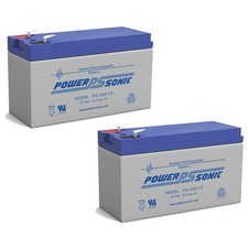 Power-Sonic 2 Pack - 12V 9AH SLA Battery Replaces CP1290 6-DW-9 HR9-12 PS-1290F2 picture