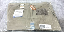 Dockers Men's Signature Khaki Pants  Timberwolf Pleated Stretch SZ 42/34 NWT picture