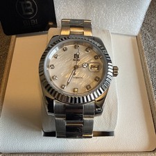 Luxury Men’s Watch Automatic White Dial Stainless Band BiBi B1013 Watch picture