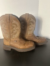 Justin Gypsy GY9984 Women’s 8B Brown Leather Western Cowboy Boots picture