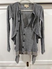 Elizabeth and James Kurt Cardigan Heather Grey Size Small picture