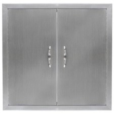Garvee Outdoor Kitchen Door BBQ Access Stainless Steel Grilling Station Double picture