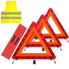 AYKRM 3Pack Car Warning Triangle Heavy Reflective Warning Road Safety Triangle picture