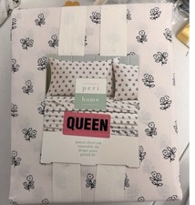 Peri Home | Queen | Blush Pink Floral | Cotton Sheet Set picture