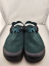 Bedrock Mountain Clog Suede Leather Sandals, Cascade Green,  Men's 9 Women's 10 picture