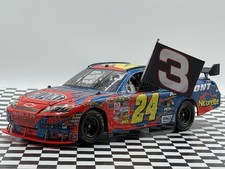2007 Jeff Gordon 76th Phoenix Win Ties Earnhardt NASCAR Flag Display 1:24 NO CAR picture
