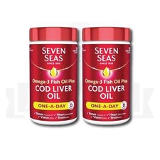 Seven Seas Pure Cod Liver Oil 120 Capsules-PACK OF 2 picture