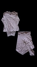 Skims 2-Piece Set Long Sleeve Crewneck Top & Leggings Pink mauve Women’s L picture