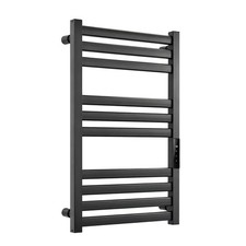 Uimoso Wall-Mounted 10-Bar Electric Heated Towel Rack, Aluminum Alloy Design picture
