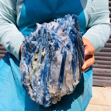 16.12LB Natural Blue crystal mineral standard Quartz Crystal Healing Sample 5290 picture