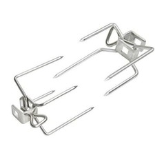 onlyfire 6102 Stainless Steel Grill Rotisserie Forks(1-Pair)-Fits for Weber 3/8