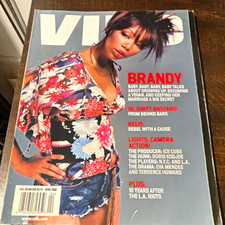 VIBE Magazine April 2002 Issue Brandy Cover 