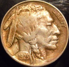 1925-P Buffalo Nickel  Choice AU Full Horn picture
