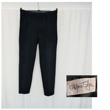 Vintage St John Black Santana Knit Pants Small Tapered picture