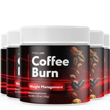 (5 Pack) Coffee Burn Powder Weight Management Supplement CoffeeBurn 150 Servings picture