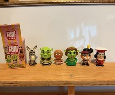 Super7 Fun Fun Shrek Figurine Lot w/  Shrek Donkey Fiona Gingy Puss & more picture