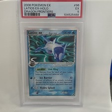 The Pokemon Company 2006 Pokemon EX Dragon Frontiers Latios ex 96/101 Holo PSA 5 picture