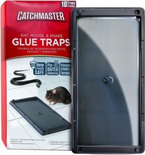 Catchmaster Rat & Mouse Glue Traps 10 Pack, Large Heavy Duty Sticky Traps picture