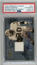 2004 Donruss Classics  #M-2 Barry Sanders Signed Card #29/250 PSA 10 AUTO MINT picture