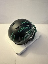 David Bailey Signed NY Jets Mini Helmet Beckett COA Inscribed Go Jets 2nd Pick picture