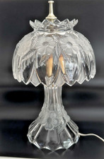 Anne Hutte Bleikristall Lead Crystal 24% Boudoir Lamp Working Rare Vintage 4.14 picture