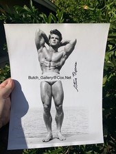 STEVE REEVES signed autographed 11x14 Mr America photo vintage male physique picture