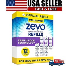 (12 Refill Cartridges) Zevo Flying Insect Trap Refill Cartridges -Easy to Use picture