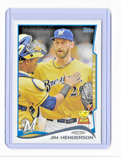 2014 TOPPS JIM HENDERSON BASE CARD - CARD #181 - BREWERS -  picture